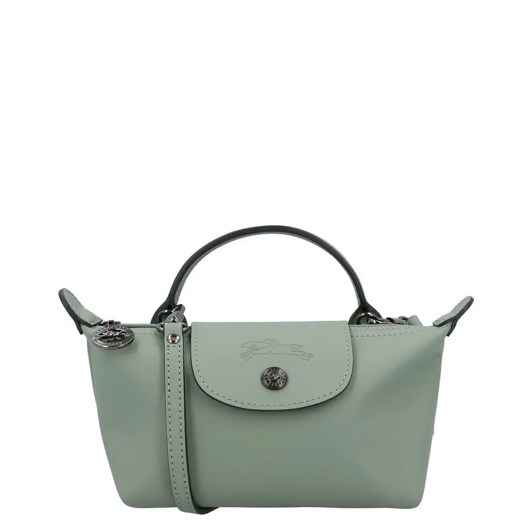 Longchamp Le Pliage Xtra Xs Leather Pouch Women`s Green