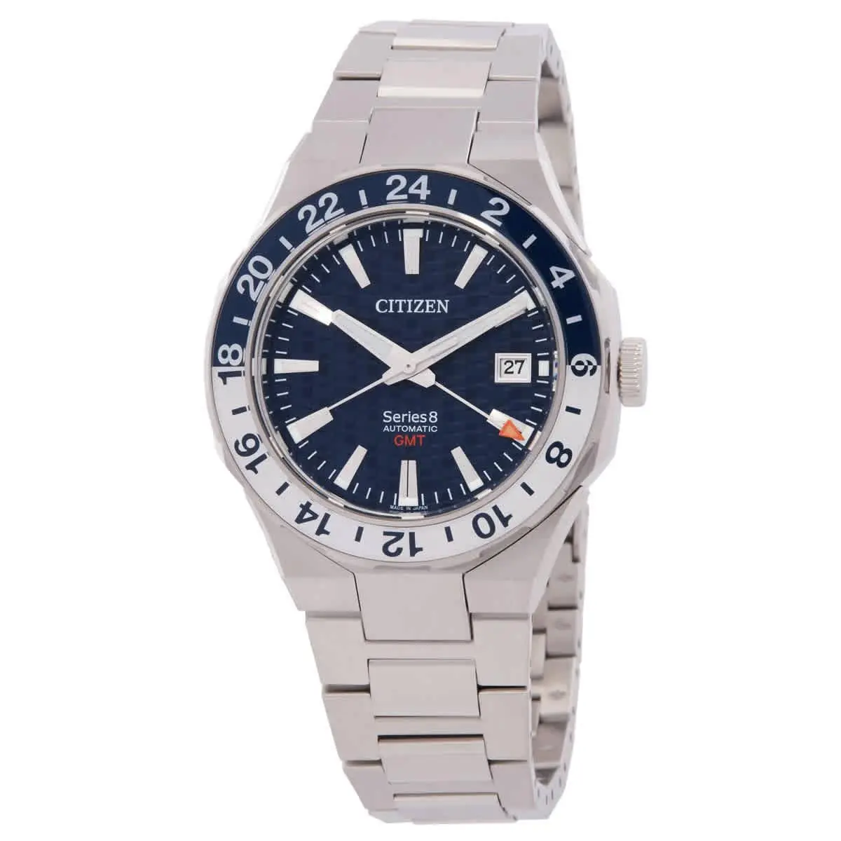 Citizen Series8 880 Gmt Automatic Blue Dial Men`s Watch NB6034-58L