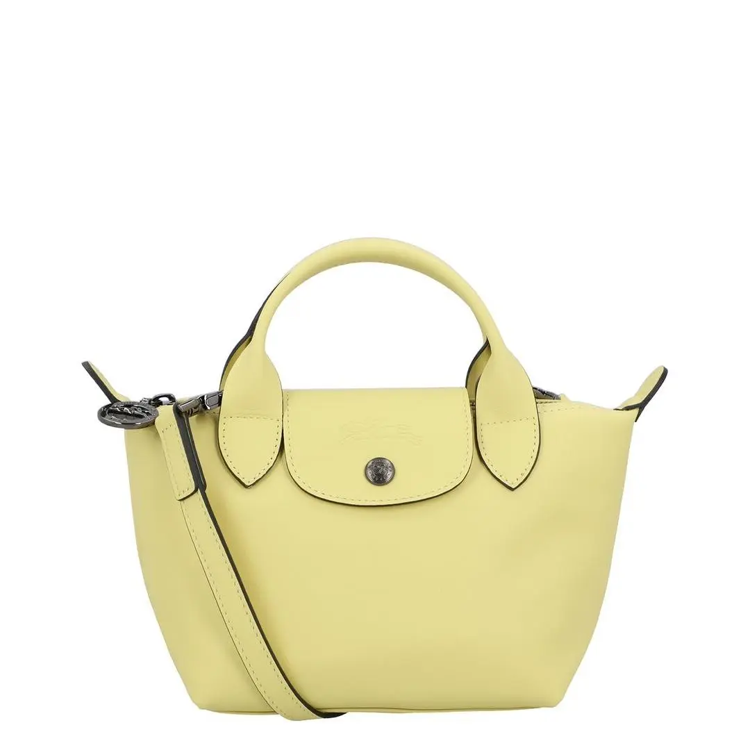 Longchamp Le Pliage Xtra Xs Leather Handbag Women`s Yellow