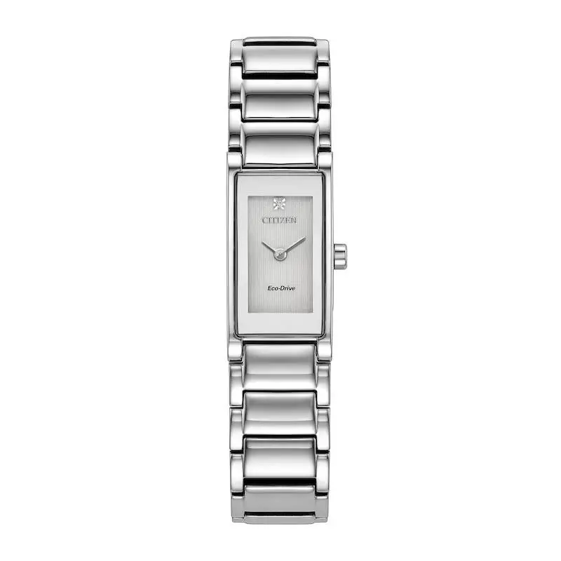 EG7051-51A Axiom Eco-drive Diamond Dial Silver Tone Ladies Watch by Citizen