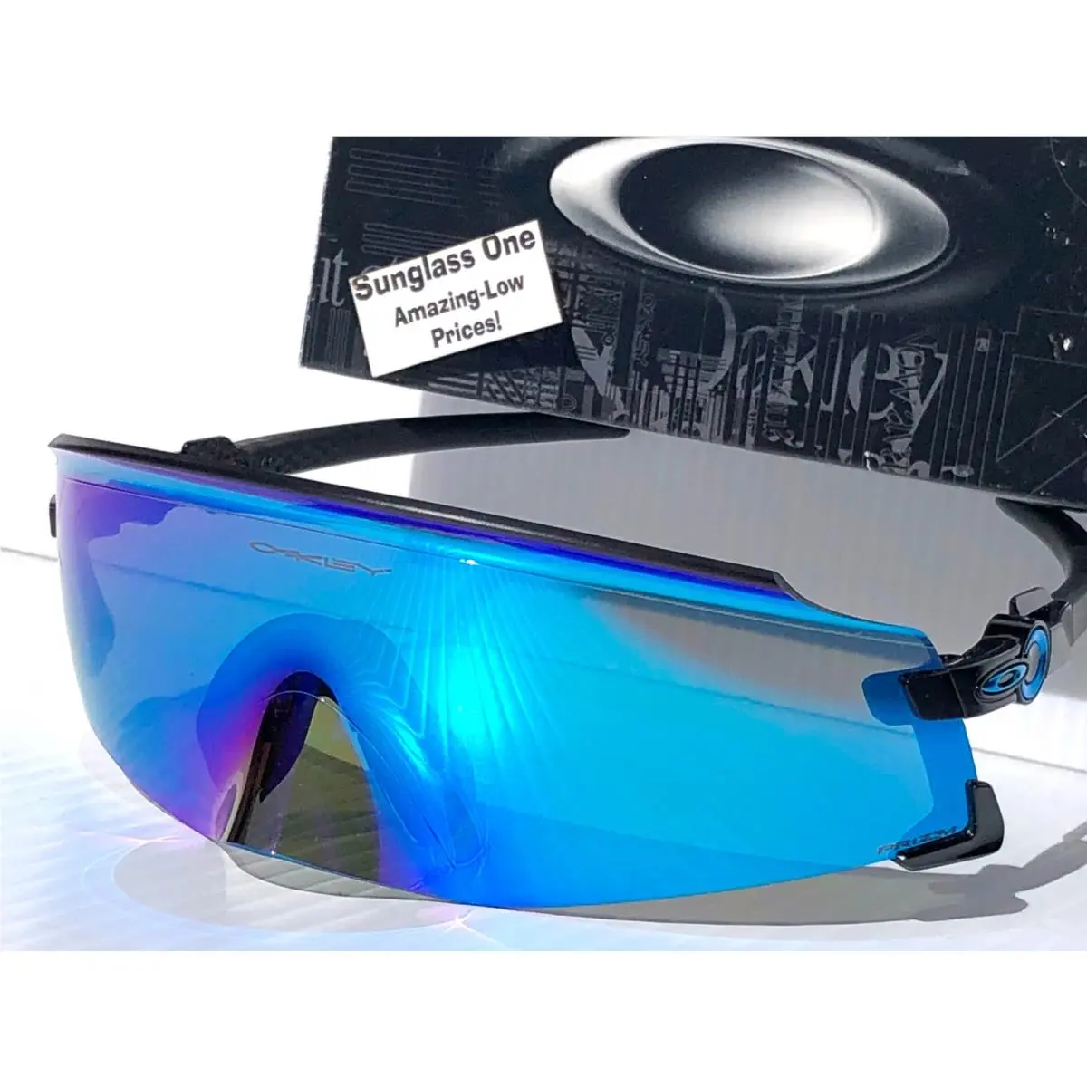 Kato Black Prizm Sapphire Blue w Case Sunglass 9471-05 by Oakley