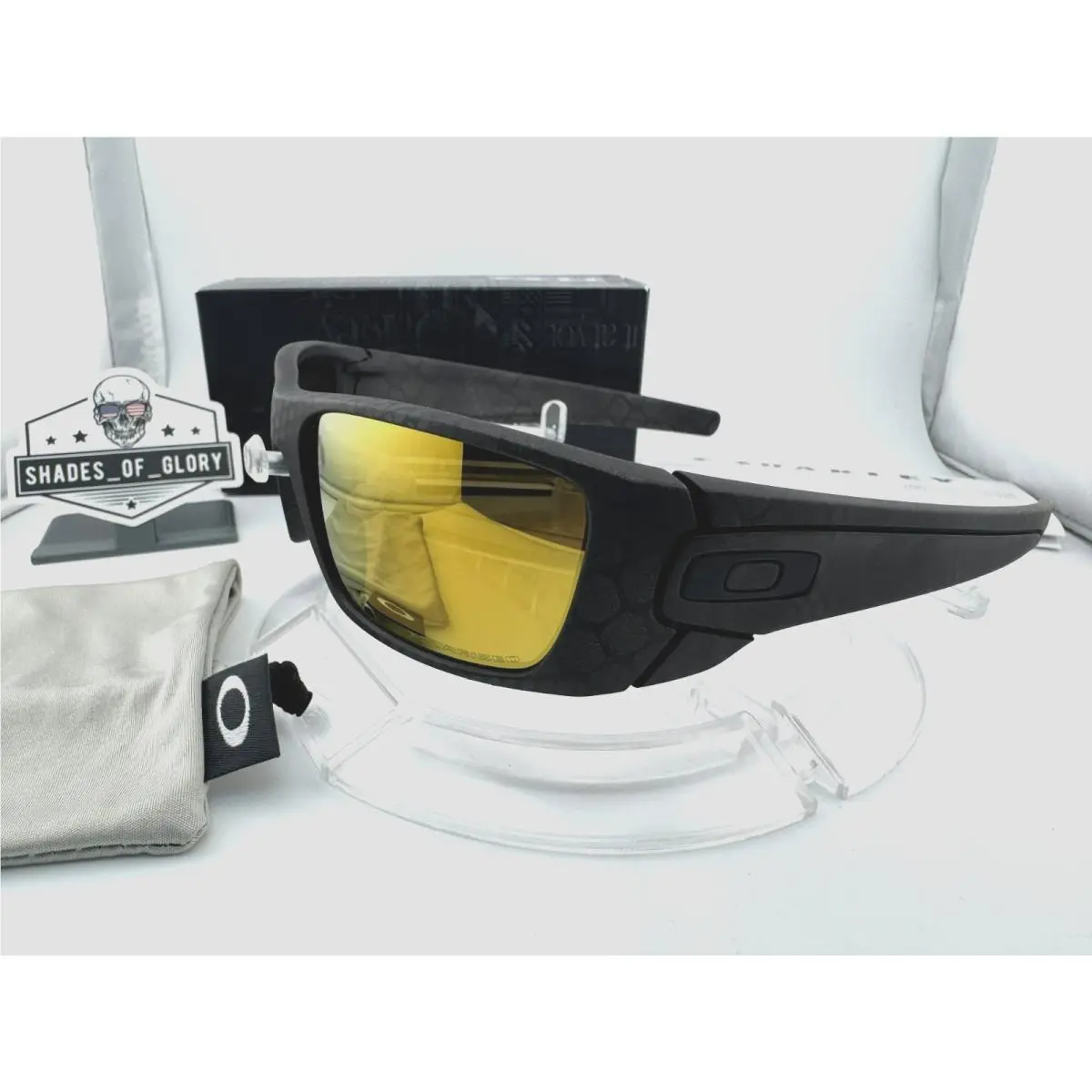 Fuel Cell SI Cerakote Ultrablend 24K Gold Iridium Polarized Sunglasses A3 by Oakley