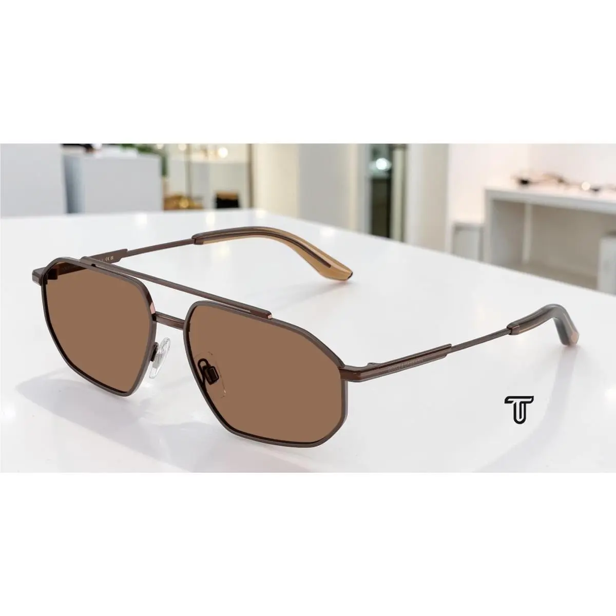 Dolce Gabbana DG2328 133673 Brown Matte Brown Dark Brown 59mm Men`s Sunglasses