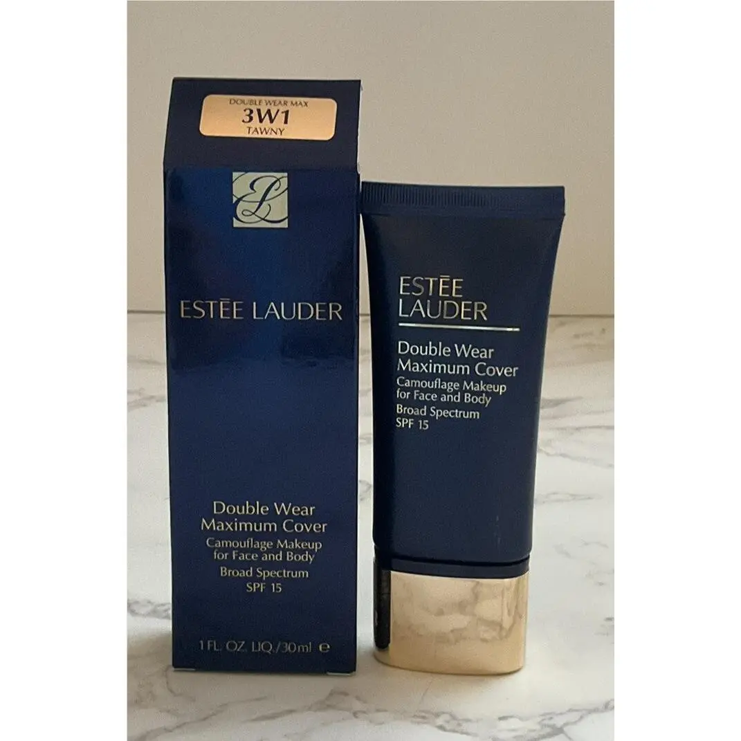 Estee Lauder Double Wear Maximum Cover Camouflage Makeup 3W1 Tawny 1oz/30mL