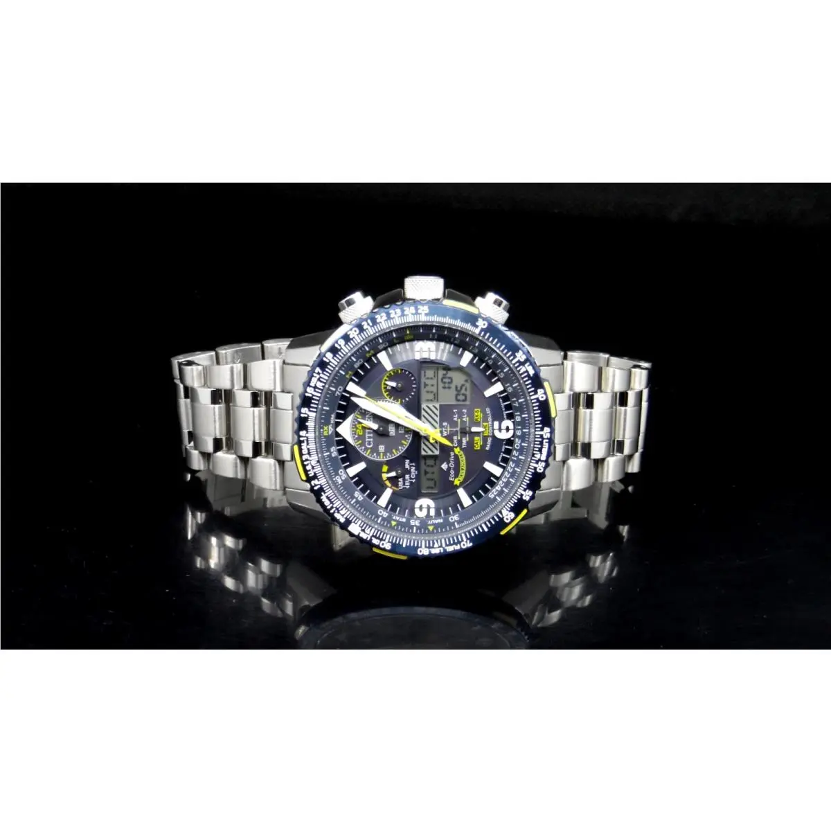 JY8078-52L Blue Angels Promaster Skyhawk Atomic Perpetual Men`s Watch by Citizen