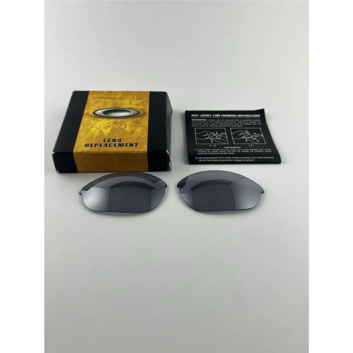Oakley Half Jacket 1.0 Slate Iridium Replacement Lenses+box 13-393 Golf Rare