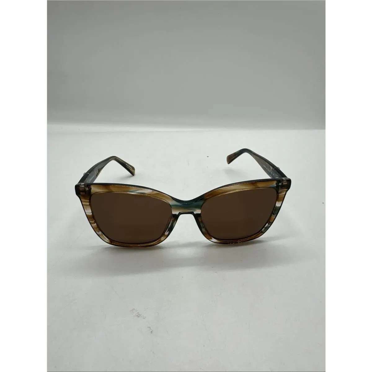 Women`s Longchamp LO742S 211 Brown Blue Cat Eye Sunglasses 54-18-140