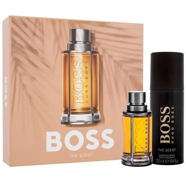 Men`s Boss The Scent 2pcs Edt Gift Set Fragrances 3616304099434 by Hugo Boss