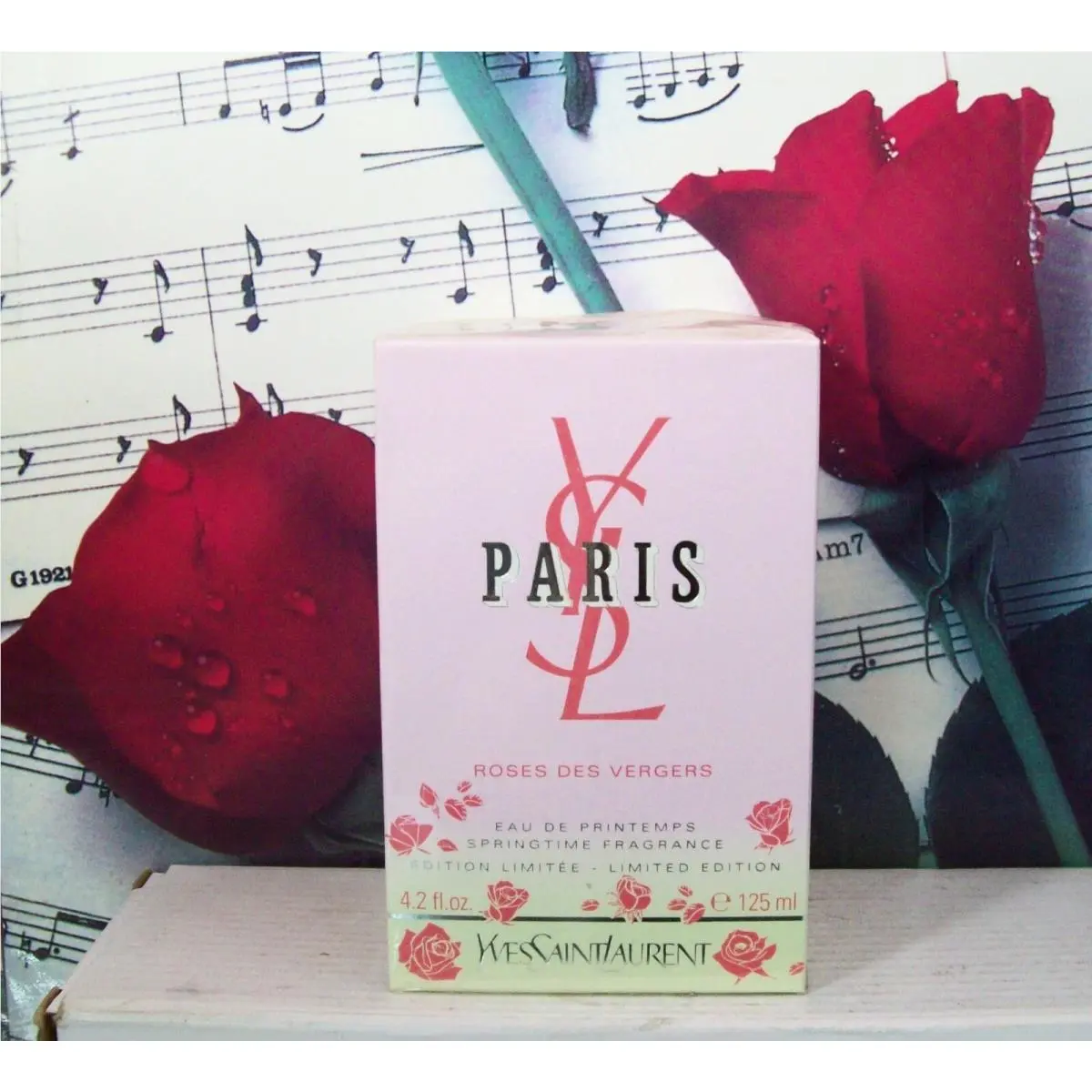 Yves Saint Laurent Paris Roses Eau De Printemps Springtime Fragrance Spray 4.2 Oz