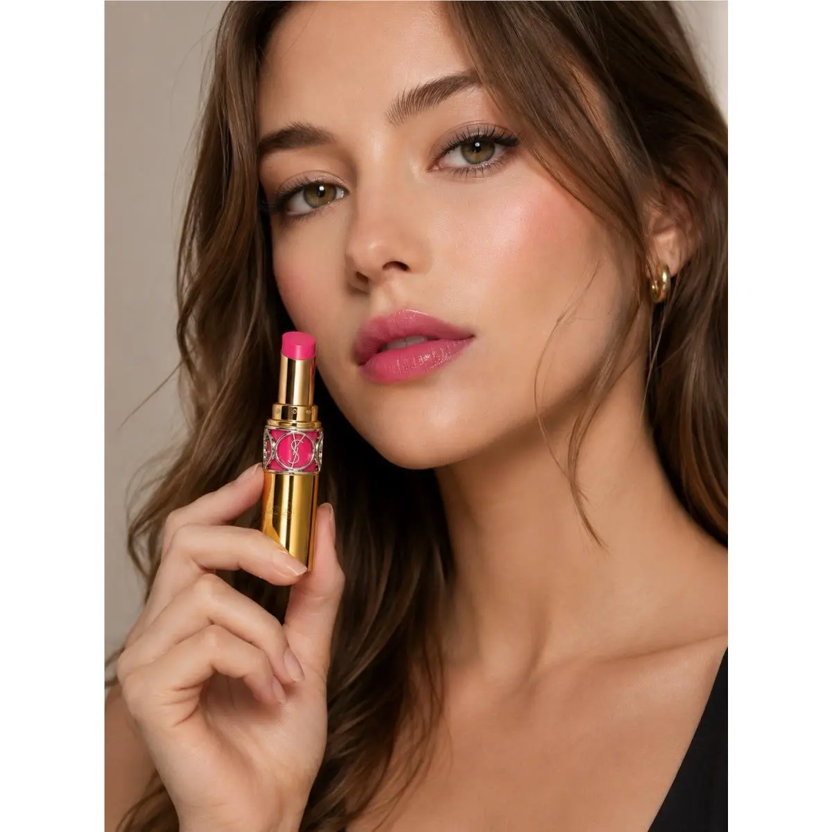 Ysl Rouge Volupte Shine Oil-in-stick 50 Fuchsia Stiletto July by Yves Saint Laurent