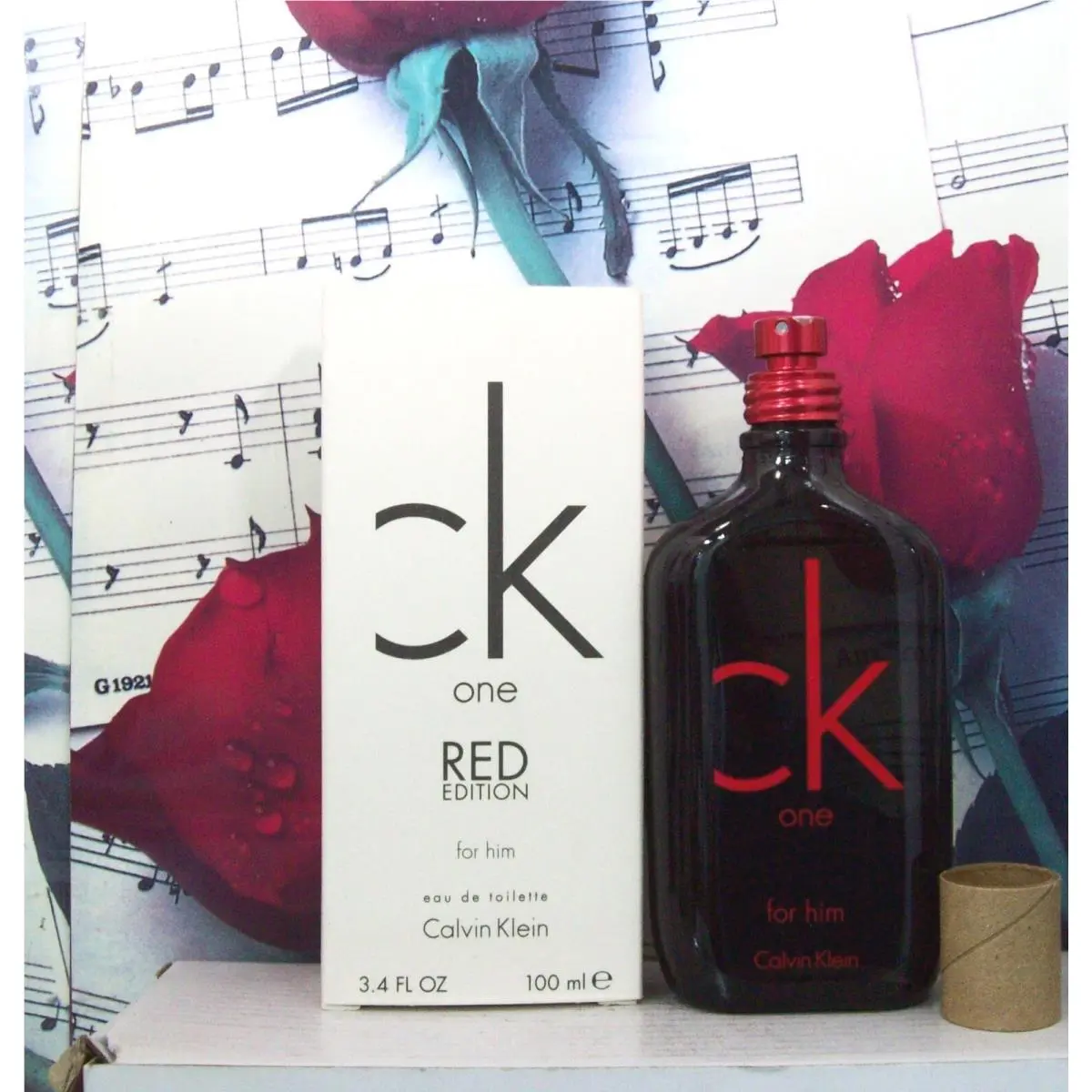 Calvin Klein CK One Red Edition For Him Edt Spray 3.4 Fl. Oz. Ntwb