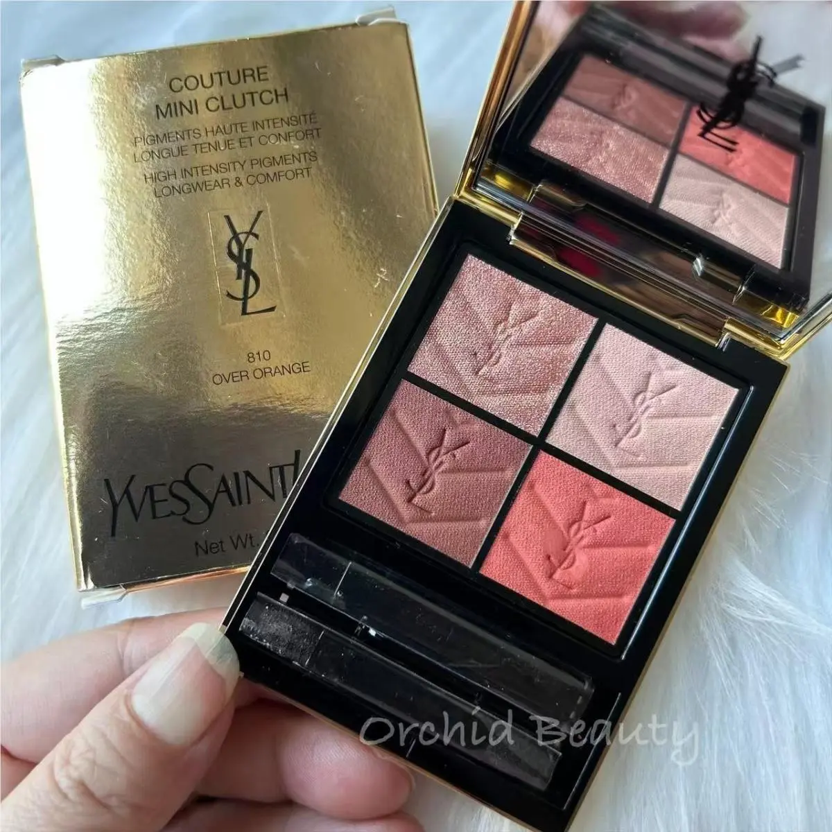 Ysl Couture Mini Clutch Eyeshadow Palette 810 Over Orange Full Size by Yves Saint Laurent