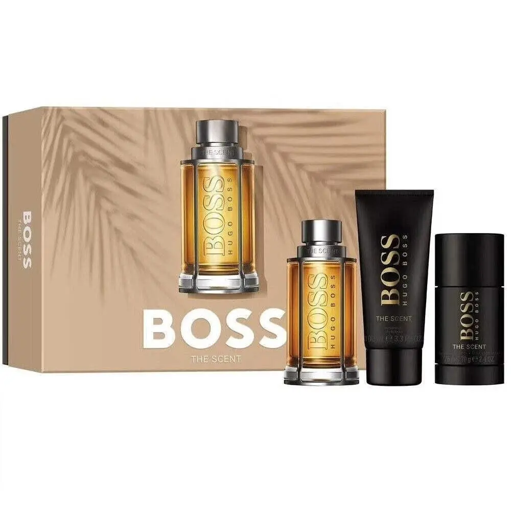Boss The Scent  3 Pcs Gift Set For Men by Hugo Boss