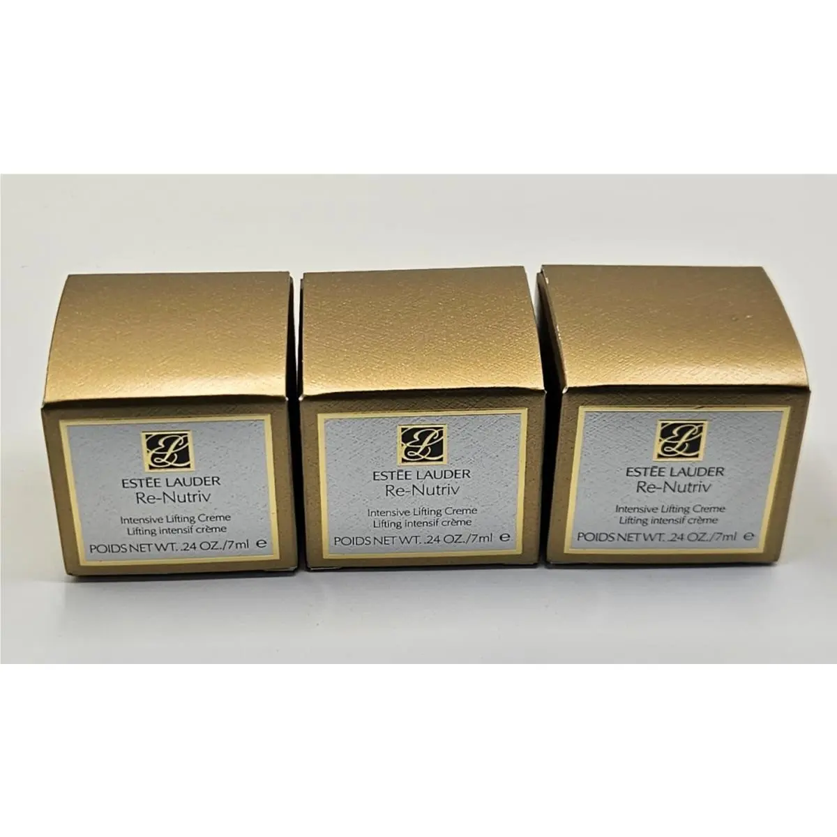 3 Estee Lauder Re-nutriv Intensive Lifting Creme .24 OZ