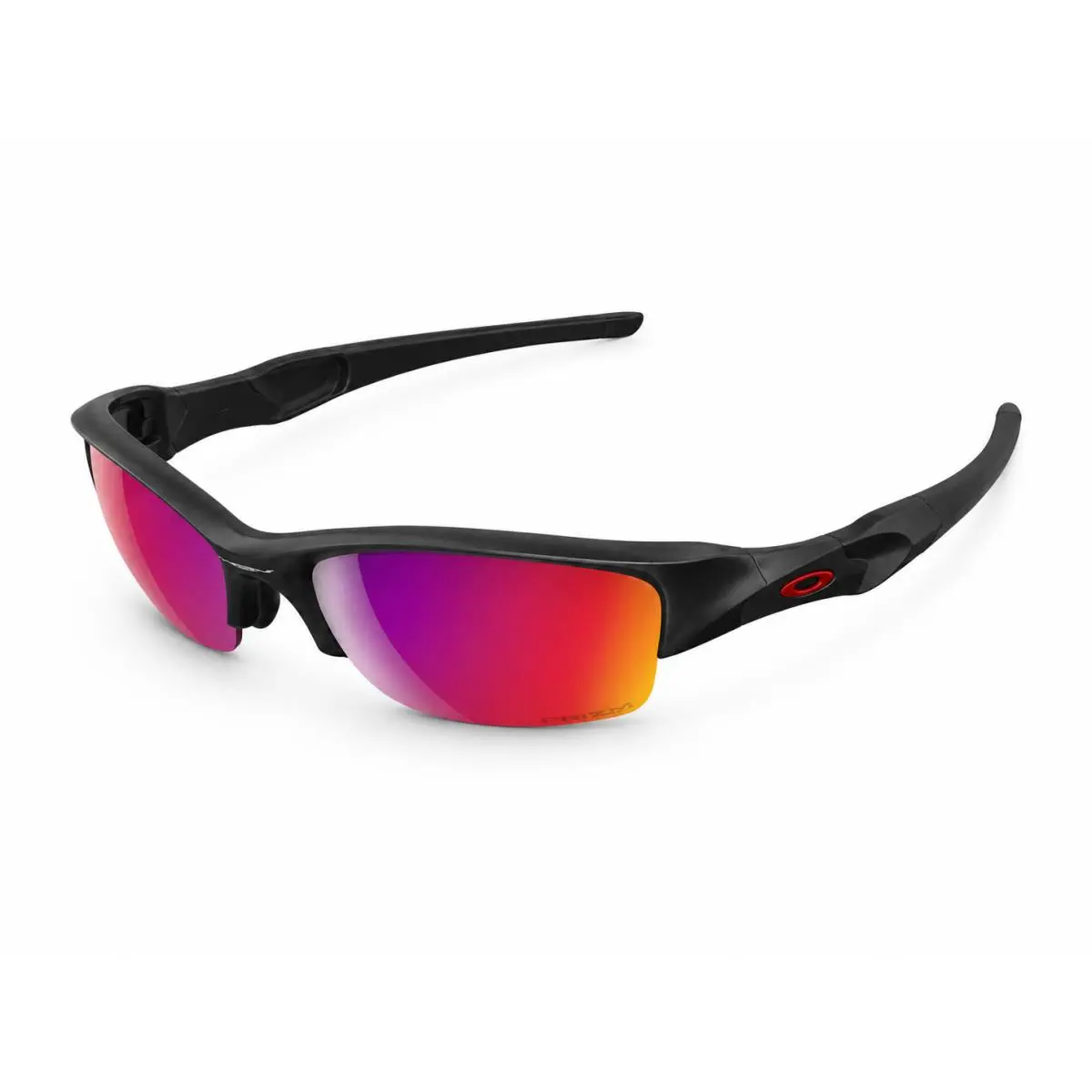 Oakley Flak Men`s Sports Sunglasses Black Red Flak 26-219 - Frame: Black, Lens: Multicolor