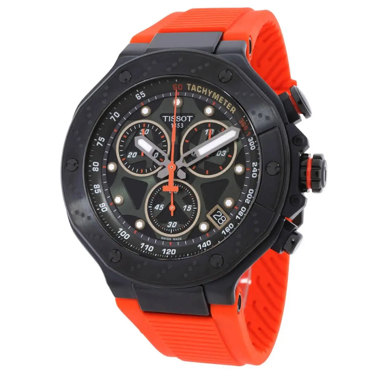 Tissot T1414173705102 T-race Black Dial 45 mm Men`s Watch