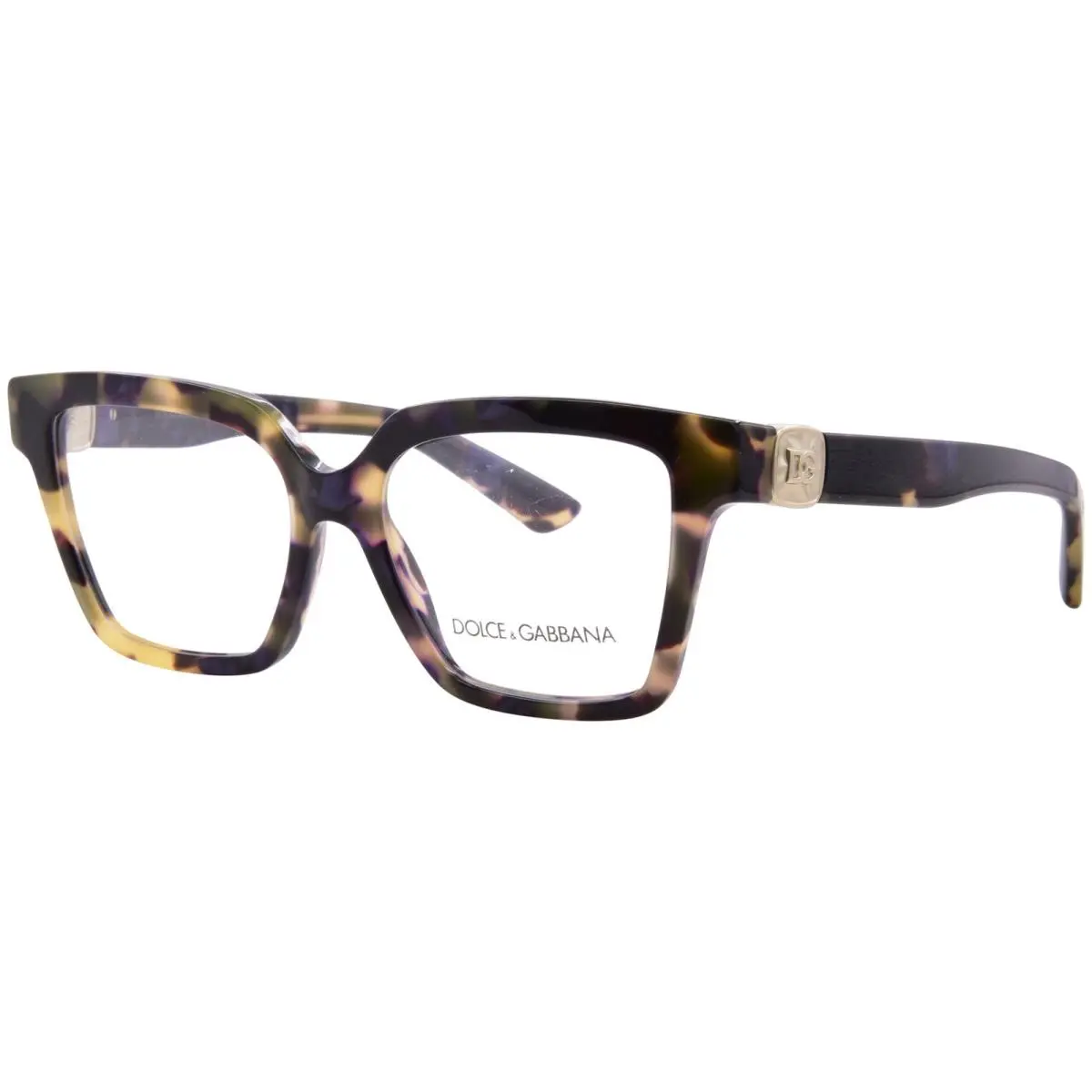 Dolce Gabbana DG3395 3439 Eyeglasses Women`s Havana Blue Pearl Full Rim 51mm