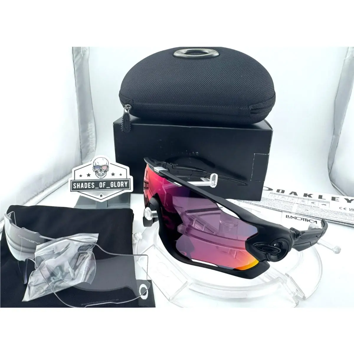 Jawbreaker Black Prizm Road Red Photochromic Lens Sunglasses OO9290-75 by Oakley