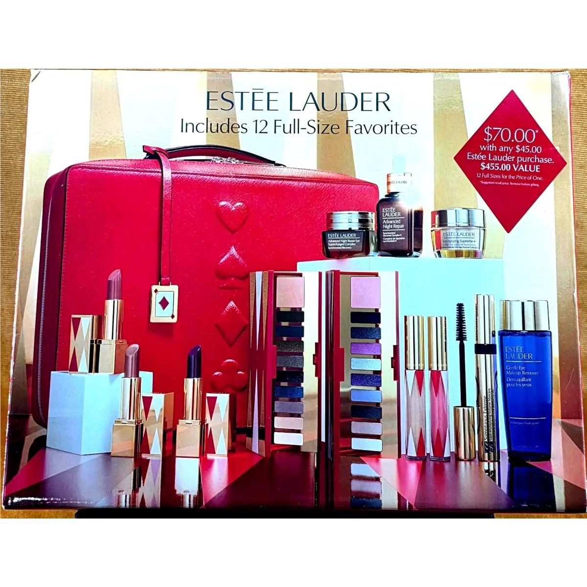 Estee Lauder Holiday Blockbuster Beauty Box Cool 12 Full Size Makeup Set