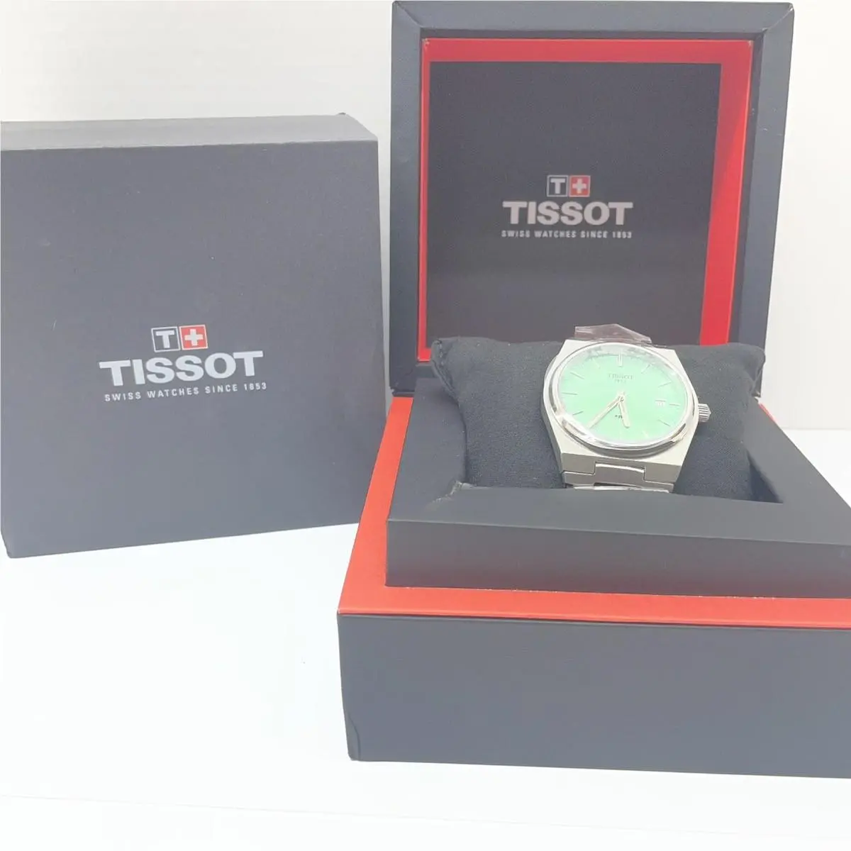 Prx T137.410.11.091.00 40MM Green Dial Quartz Mens Watch Box CMP127388 by Tissot