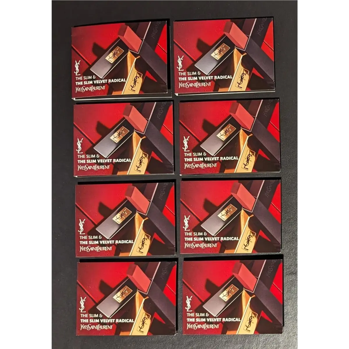 Lot Of 10 - Ysl The Slim The Slim Velvet Radical Lipstick Sample w/ Brush by Yves Saint Laurent