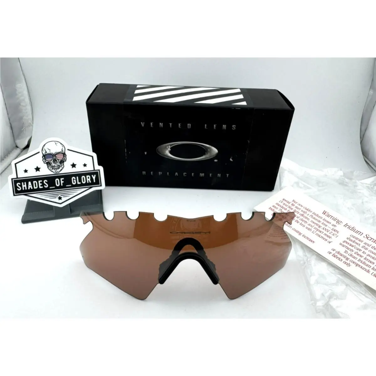 M Frame Heater Vented VR28 Black Iridium Lens Nose Pad Sunglass by Oakley