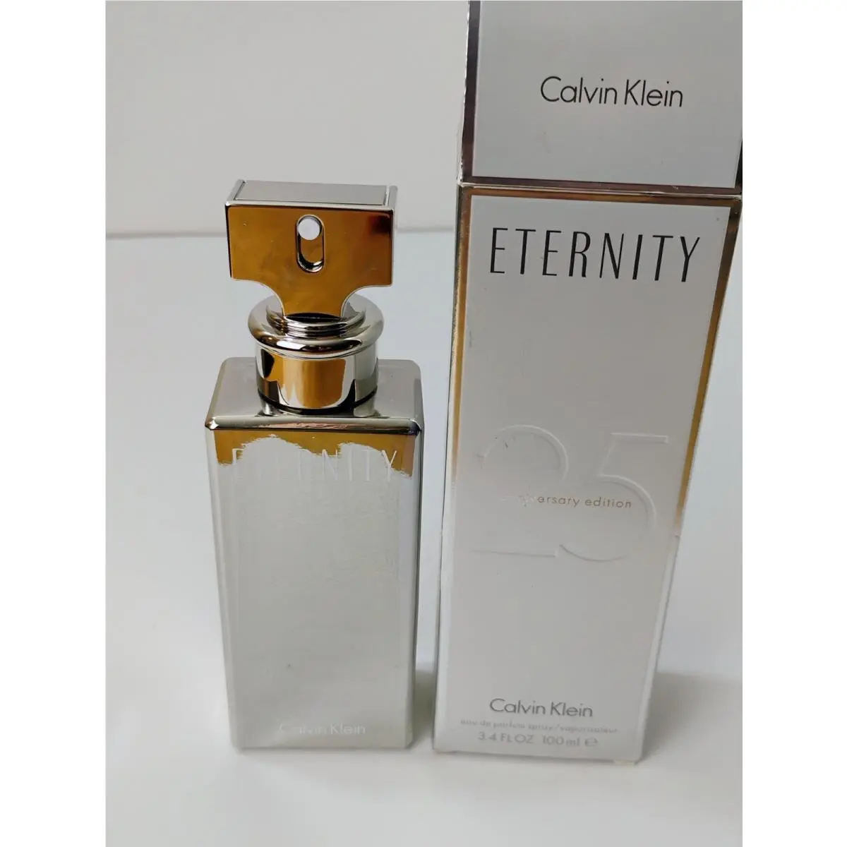 Eternity Eau De Parfum Spray 25th Anniversary Edition Calvin Klein 3.4 Fl Oz B1