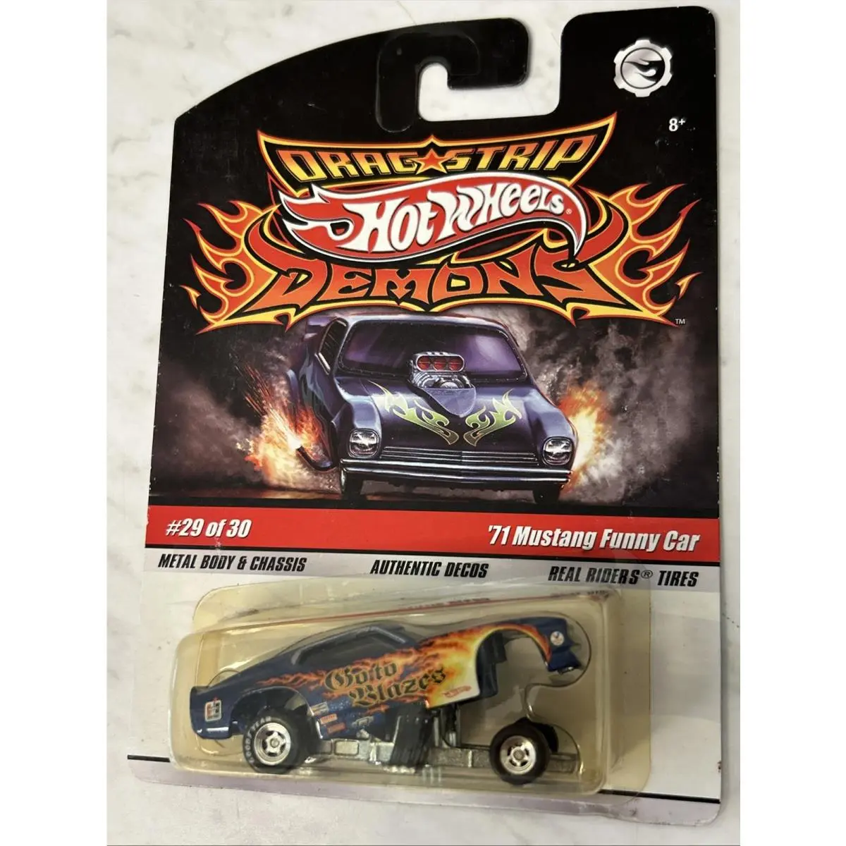 Hot Wheels Drag Strip Demons 29 Go To Blazes 71 Mustang Funny Car