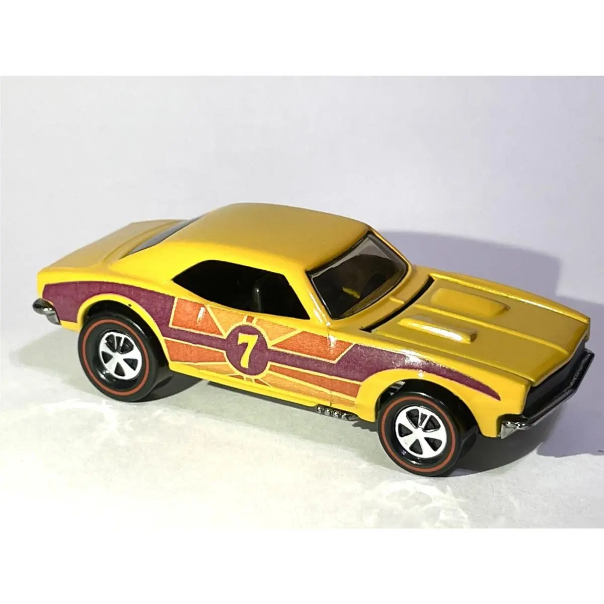 Hot Wheels “custom Camaro” Heavy Chevy Custom Made Redline Gloss Yellow