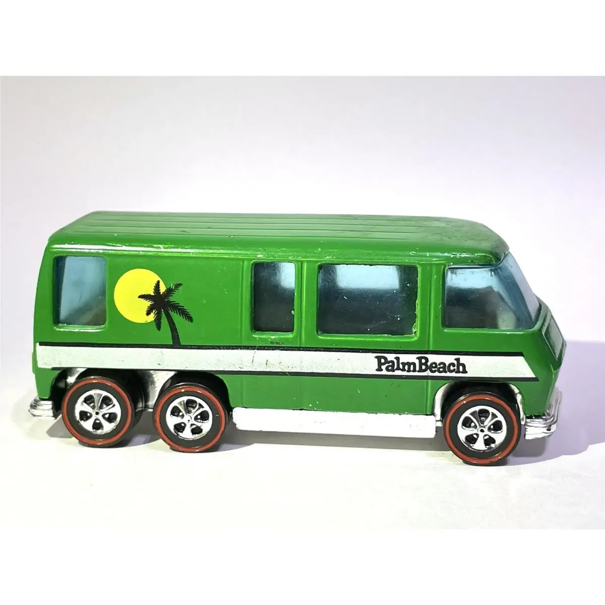 Custom Made Redline Hot Wheels 1976 Palm Beach Green Gmc Motor Home Hong Kong