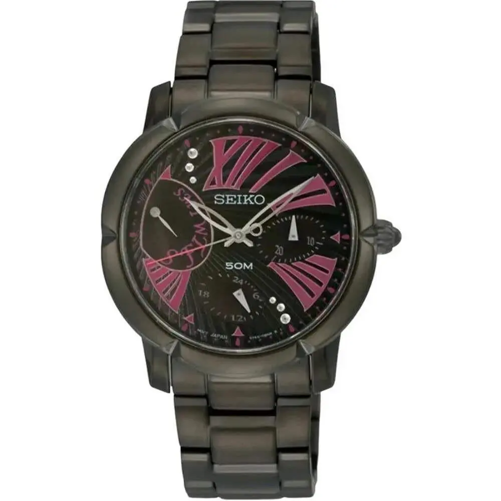 Seiko Criteria SNT881P1 Quartz Chronograph Purple / Black Women`s Watch
