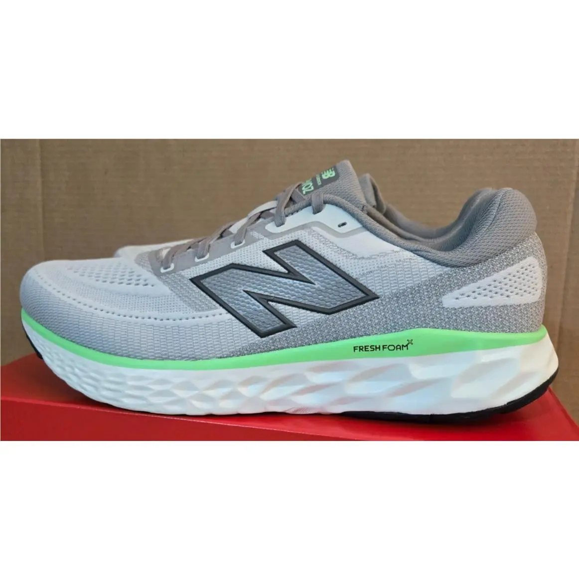 New Balance shoes - New Balance Fresh Foam X Evoz v4 - MEVOZLG4 - Grey Matter/Slate Grey/Electric Jade (UPC: 197968107848) 3