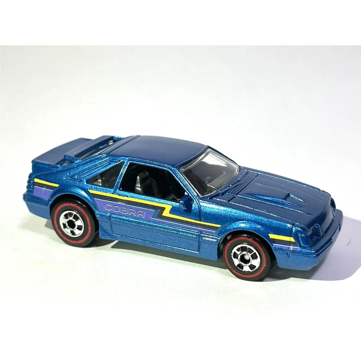 Hot Wheels Redline `84 Ford Mustang Svo — Custom - Metallic Blue