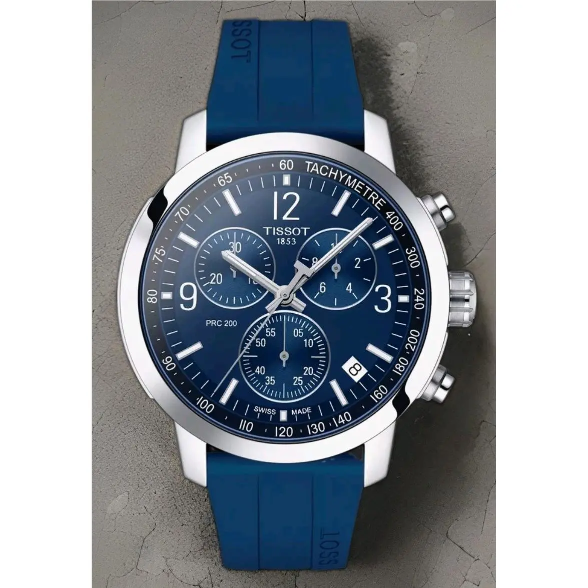 PRC200 T114.417.17.047.00 Blue Case Size 43mm Rubber Strap Watch by Tissot