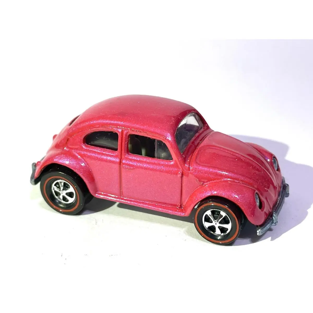 Hot Wheels Custom Made Redline Pearl Metallic Pink - VW Bug - Beetle