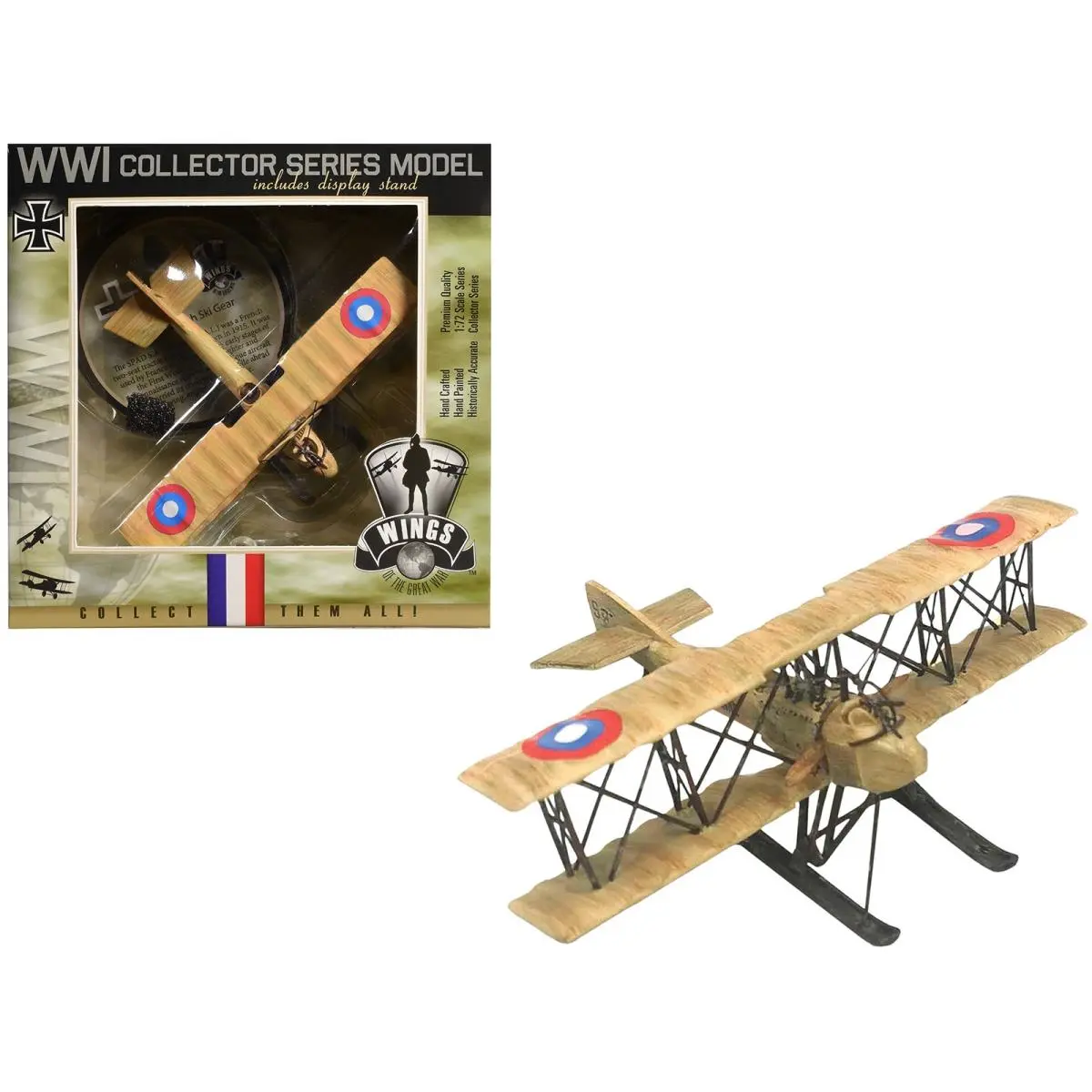 Spad SA 4 Aircraft with Ski Gear French Air Force 1/72