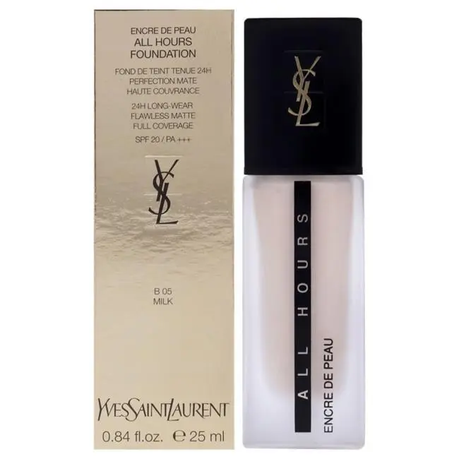 0.84 oz All Hours Foundation Spf 20 For Women - B05 Milk I0135012 by Yves Saint Laurent