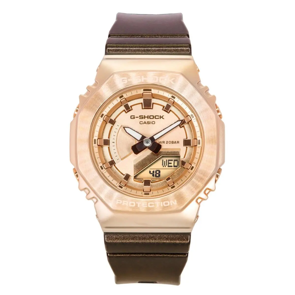 Casio G-shock Rose Gold Dial Sports Quartz Women`s Ladies Watch GM-S2100CB-5A