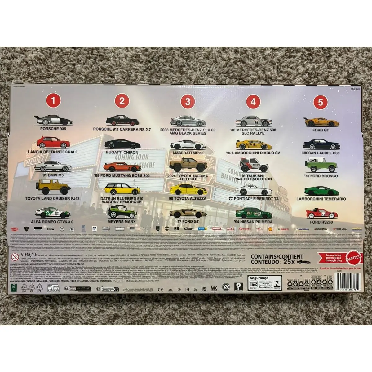 Hot Wheels Boulevard 25-Car Factory Set 2025 25 Premium Die-cast 1:64 Scale Car