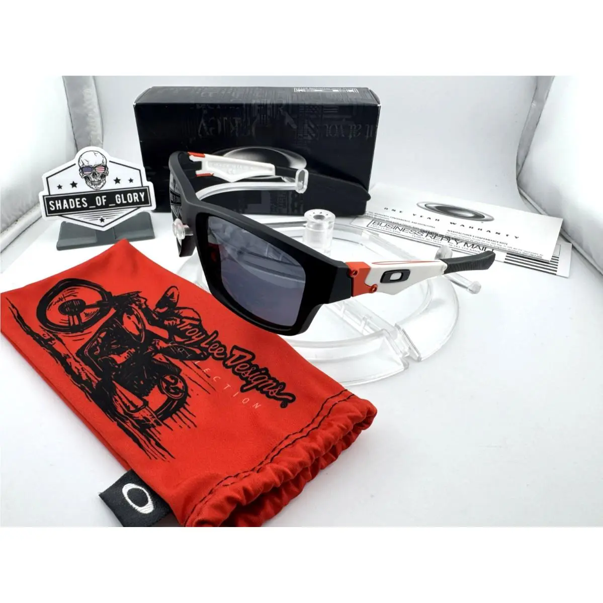 Jupiter Squared Troy Lee Design Tld Matte Black Grey Sunglasses OO9135-15 by Oakley