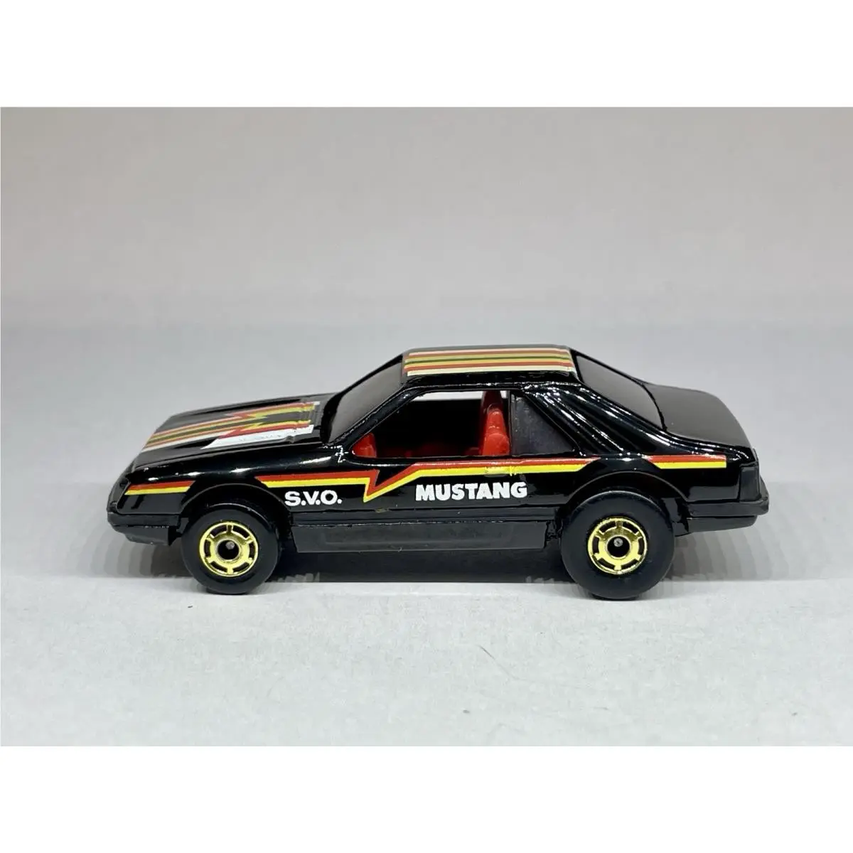 Vintage 1979 Hot Wheels Hot Ones Turbo Mustang Cobra Black Svo