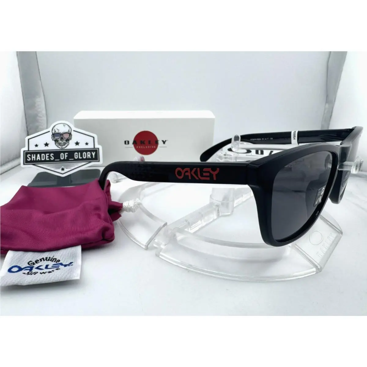 Frogskins AF Solstice Black Japan Stars Prizm Grey Sunglasses OO9245-B8 by Oakley