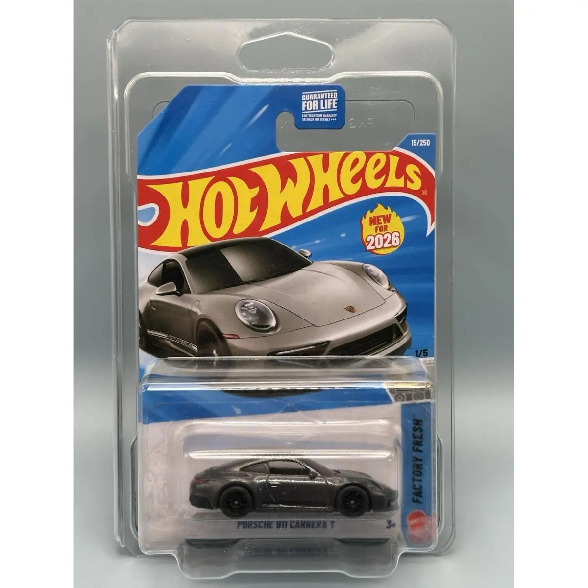 Hot Wheels 2026 Porsche 911 Carrera T Grey Super Treasure Hunt Style Custom