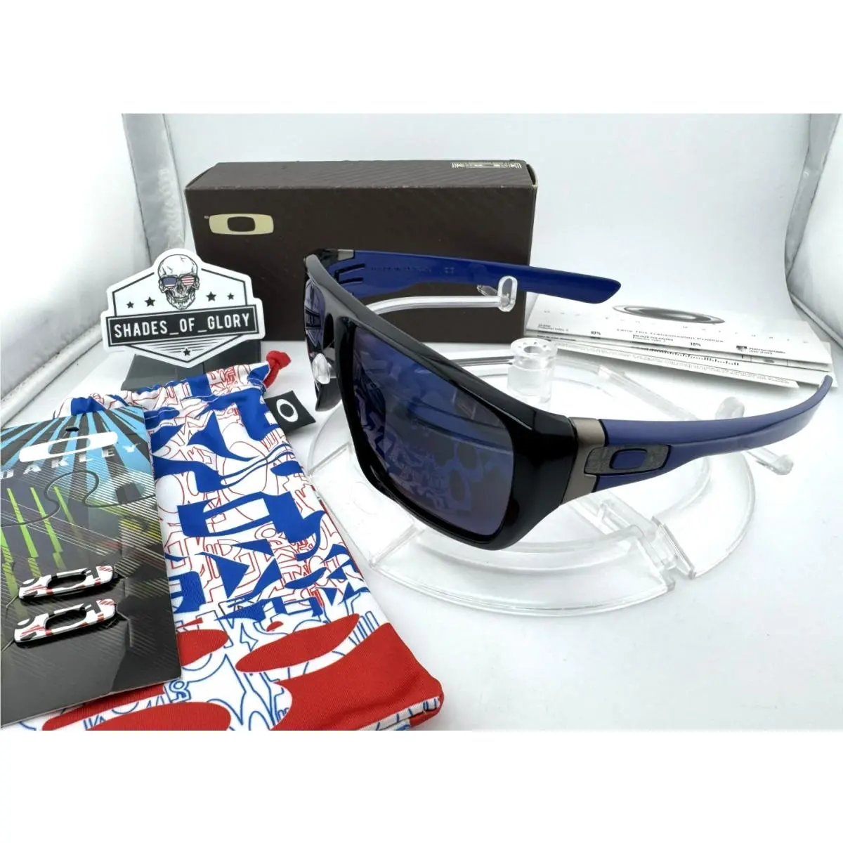 Dispatch Black Blue Australian Edition Ice Iridium Sunglasses OO9090-13 by Oakley
