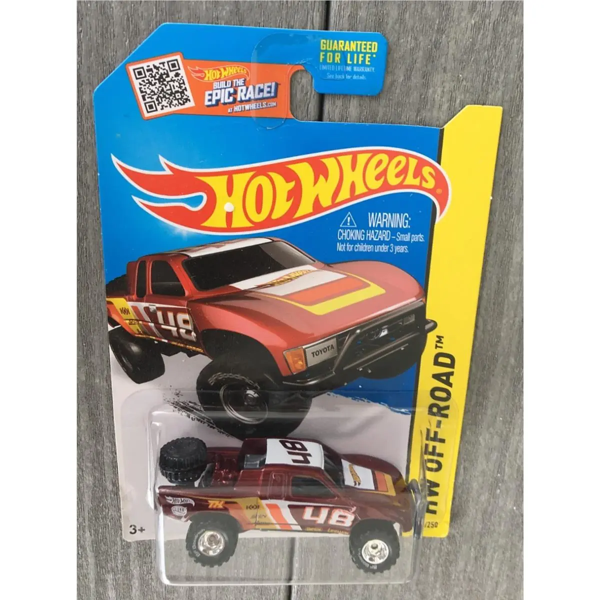 2015 Hot Wheels Super Treasure Hunt Toyota Off-road Truck 120 Red HW Hot Trucks