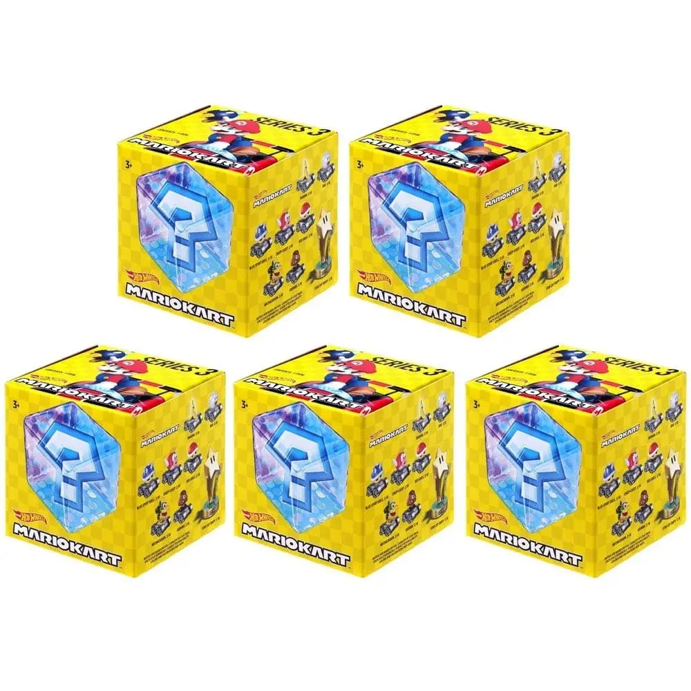 Hot Wheels Mario Kart Series 3 Blind Boxes Bundle of 5