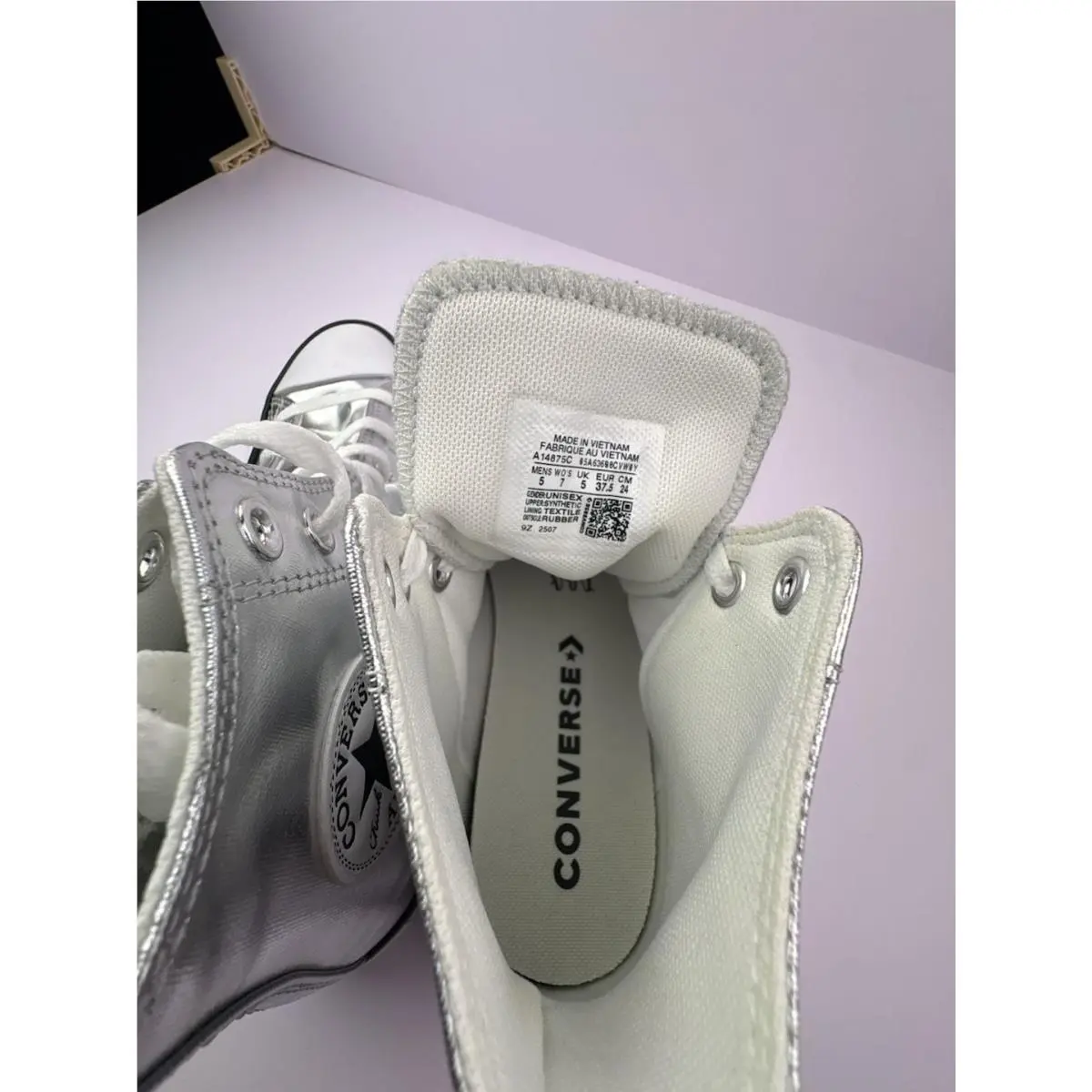 Converse shoes - Chuck Taylor All Star Hi - A14875C - Silver 6