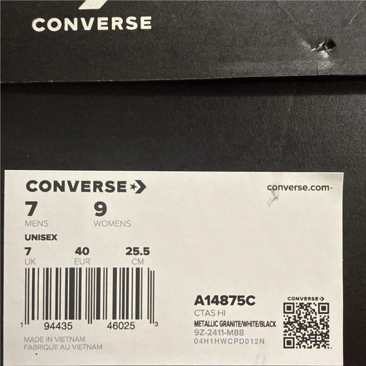 Converse shoes - Converse Chuck Taylor All Star High Top - A14875C - Silver 6