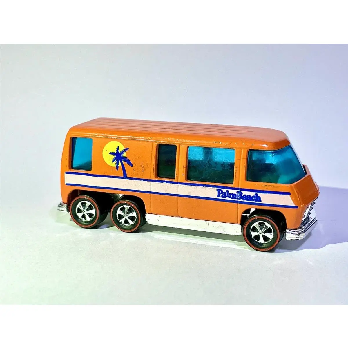 Hot Wheels Gmc Motorhome - Palm Beach 1977 Orange - Custom Made Redline Mint
