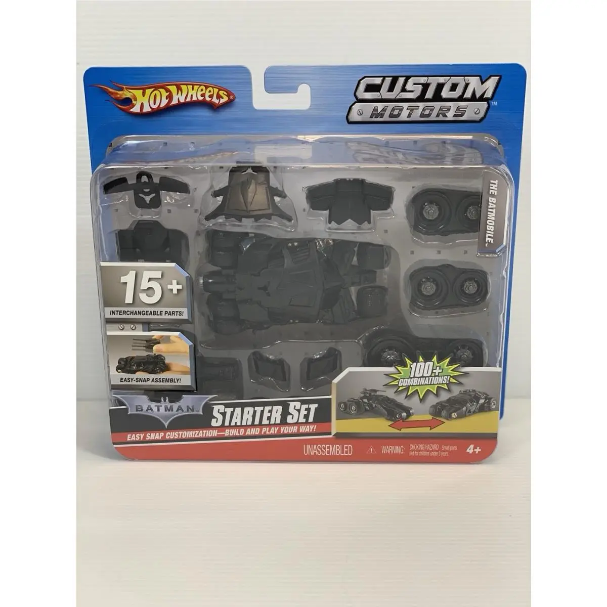 2009 Mattel Hot Wheels The Batmobile Starter Set - Custom Motors